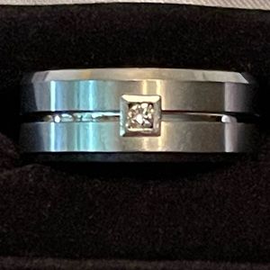 Triton Mens Tungsten Carbide Wedding Band